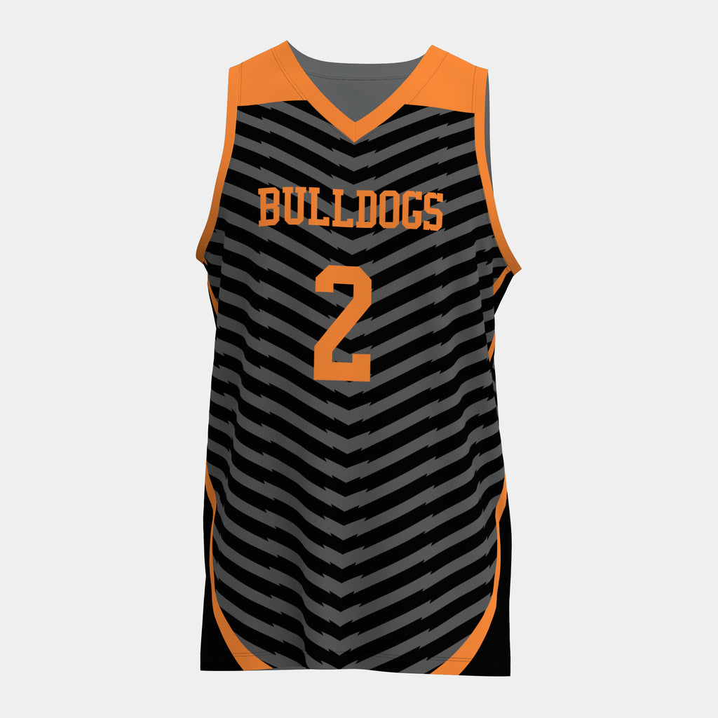Bulldogs Basketball Jersey by Kit Designer Pro