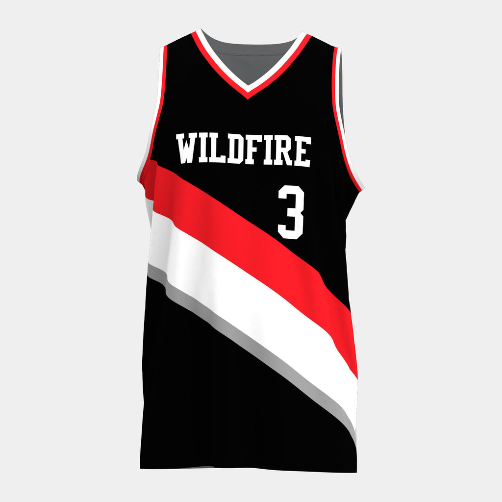 Wildfire Basketball Jersey by Kit Designer Pro