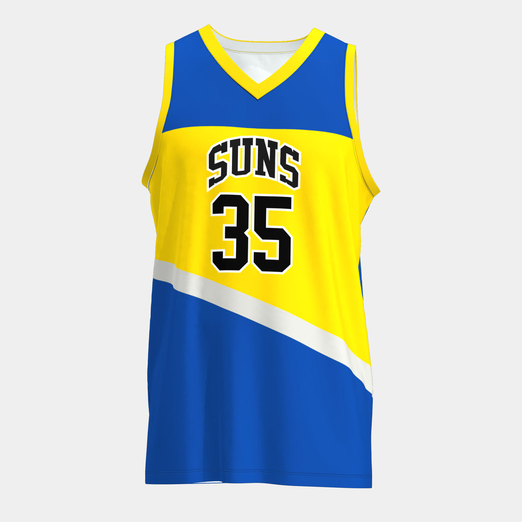 Suns Basketball Jersey by Kit Designer Pro
