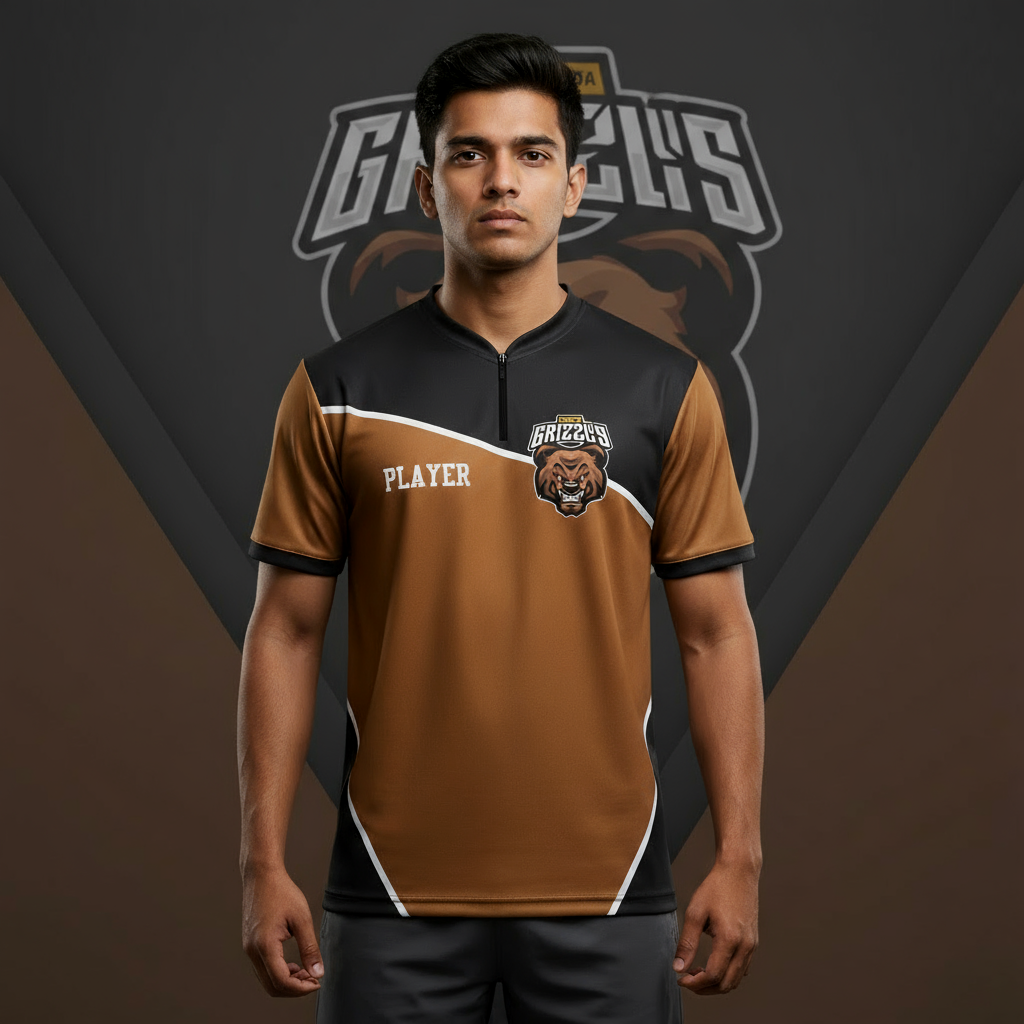 Grizzly Esports Chinese Collar Tee