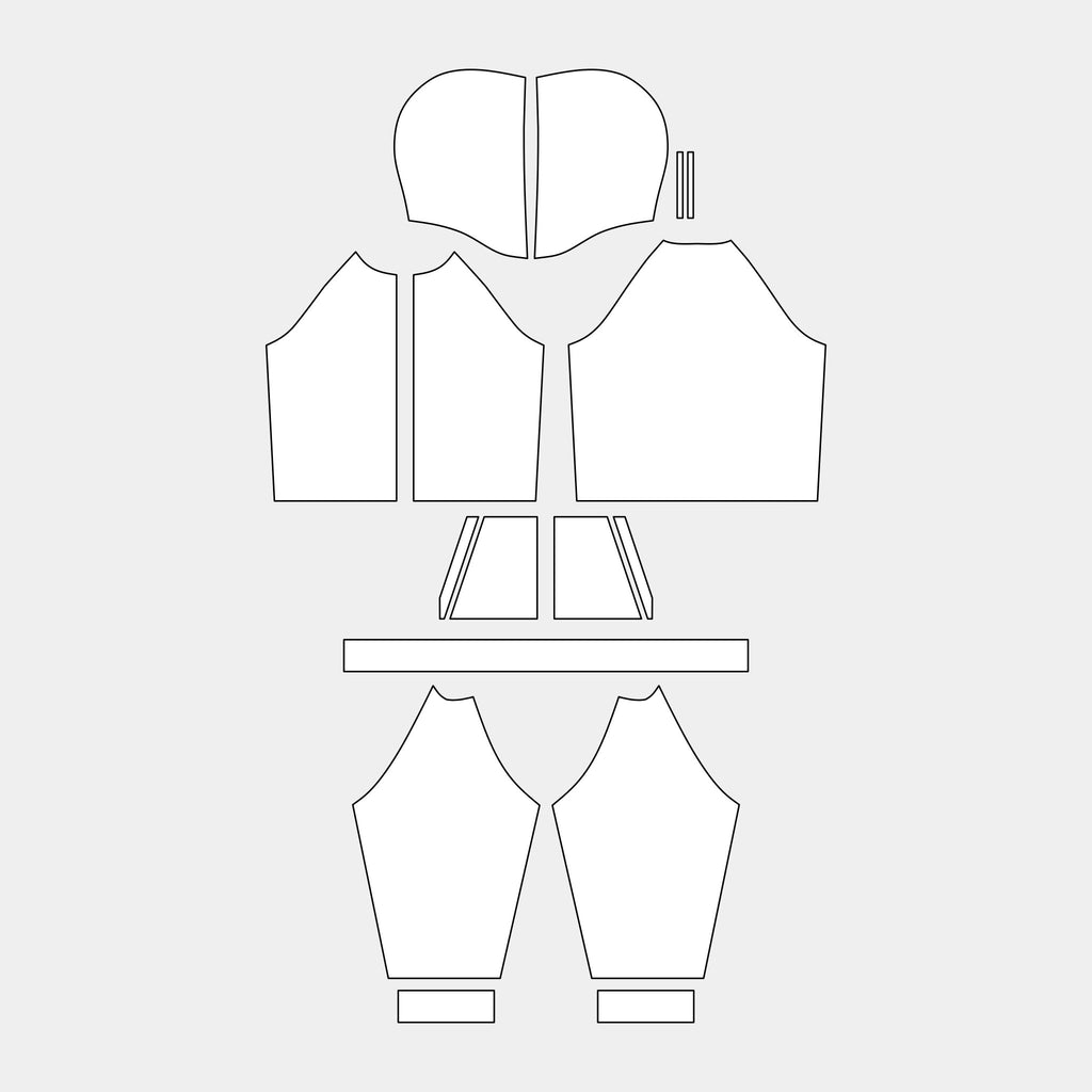 Kids Hoodie Jacket Pattern (18YT-YTSH) by Kit Designer Pro