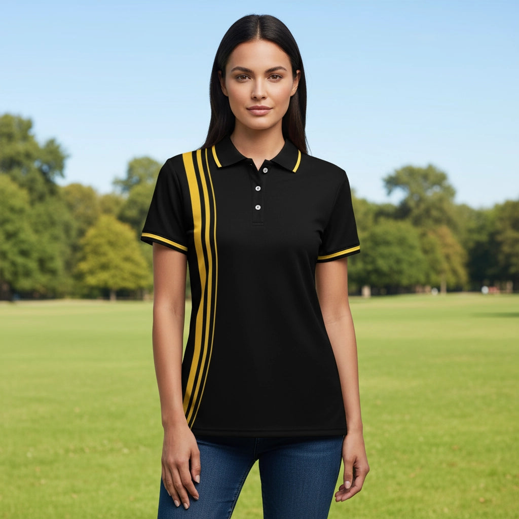 Linear Luxe Women's Polo Shirt