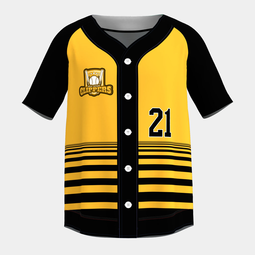 Horizon Baseball Jersey with Piping by Kit Designer Pro