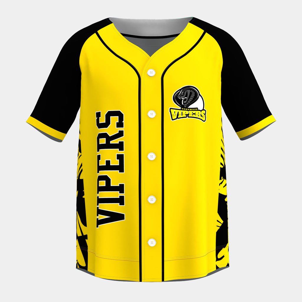 Vipers Baseball Jersey with Piping by Kit Designer Pro