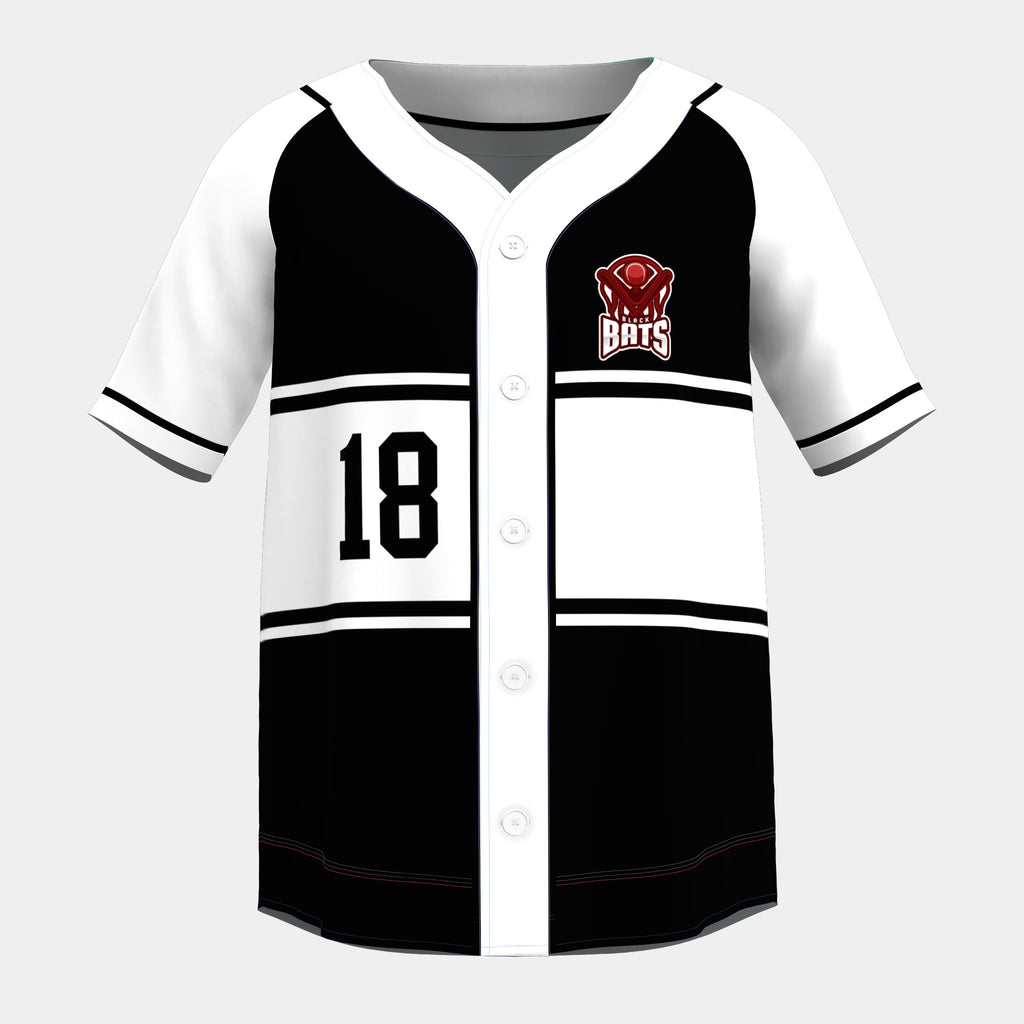 Dominate Baseball Jersey with Piping by Kit Designer Pro
