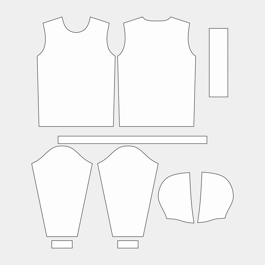 Men's Long Sleeve with Hood Pattern (TC116-MLSH) by Kit Designer Pro