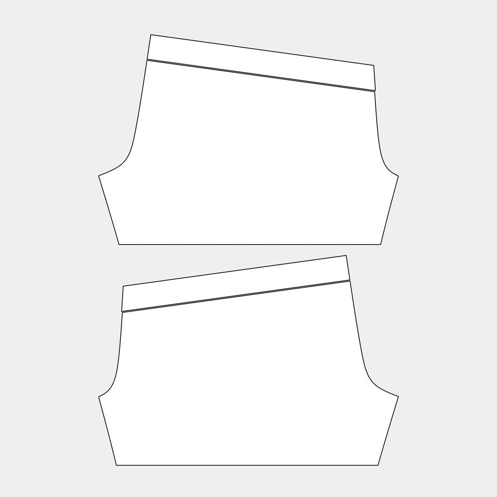 Men's Short Sleeve Pajamas - Shorts Only - Asian Size Pattern (TC386AS-MSWS) by Kit Designer Pro