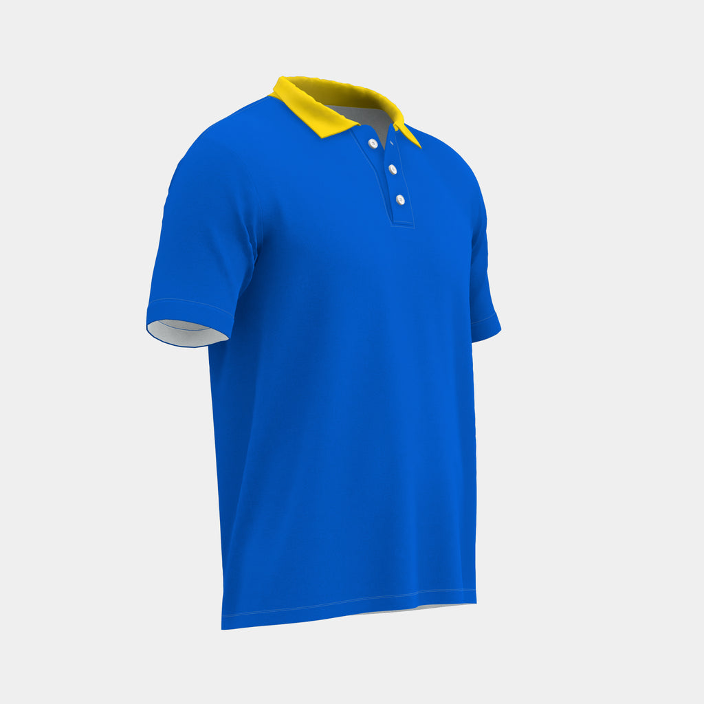 Men's Polo with Knitted Collar and Cuffs by Kit Designer Pro