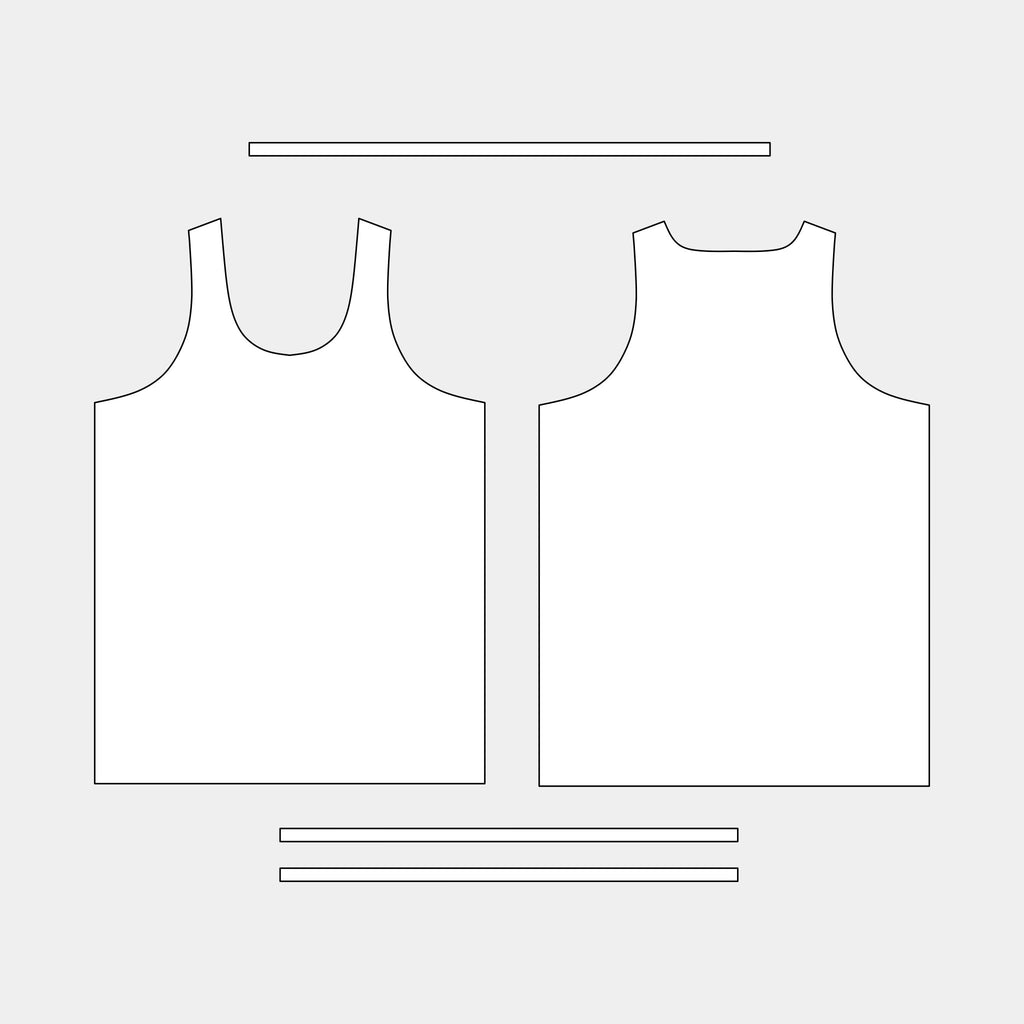 Men's Tank Top - Asian Size Pattern (UNIQ-12AS MTT) by Kit Designer Pro