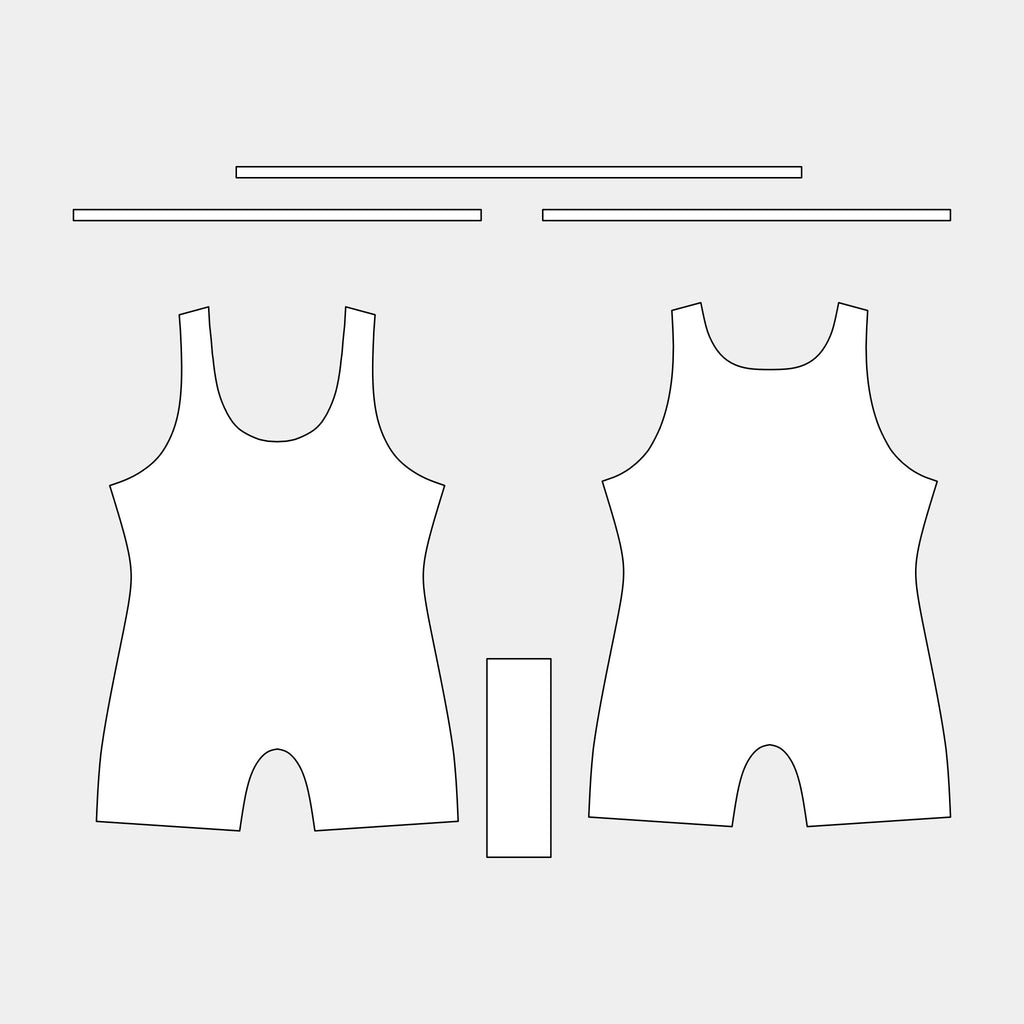 Men's Wrestling Singlet Pattern (DOJO-02 CWS) by Kit Designer Pro