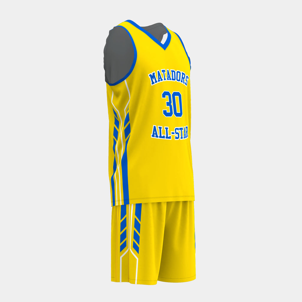 Matadors All-Star Basketball Jersey Set by Kit Designer Pro