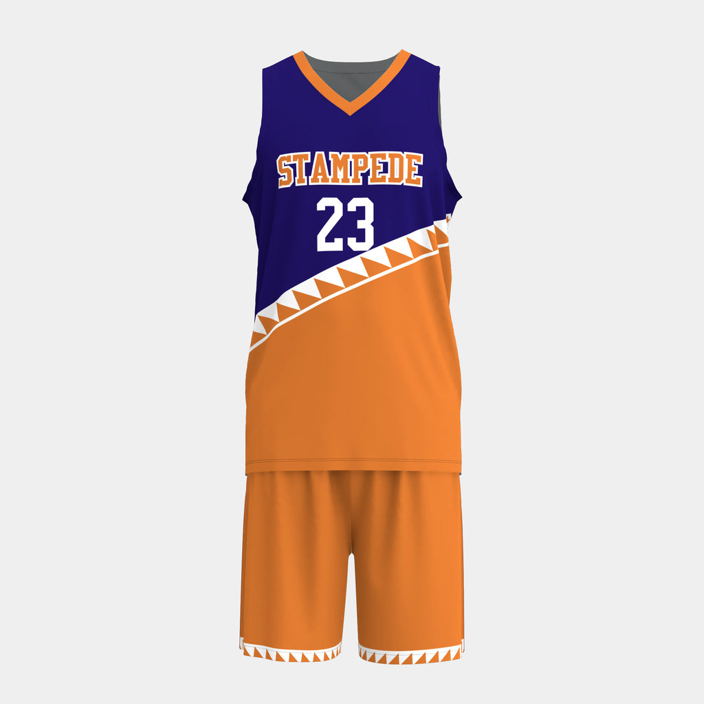 Stampede Basketball Jersey Set by Kit Designer Pro