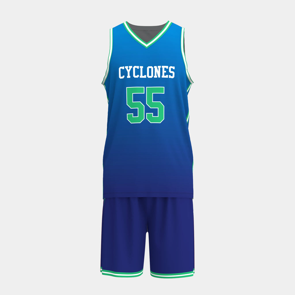Cyclones Basketball Jersey Set by Kit Designer Pro