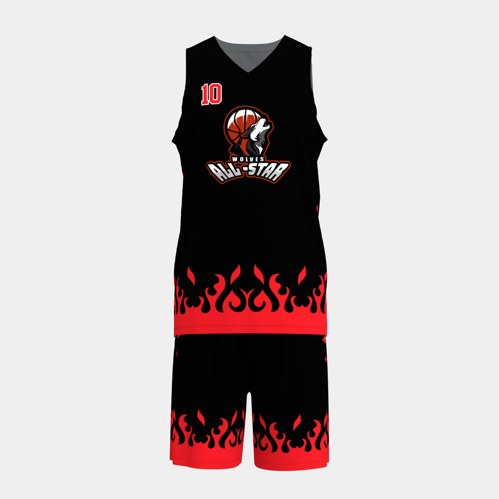 Wolves All-Star Basketball Jersey Set by Kit Designer Pro