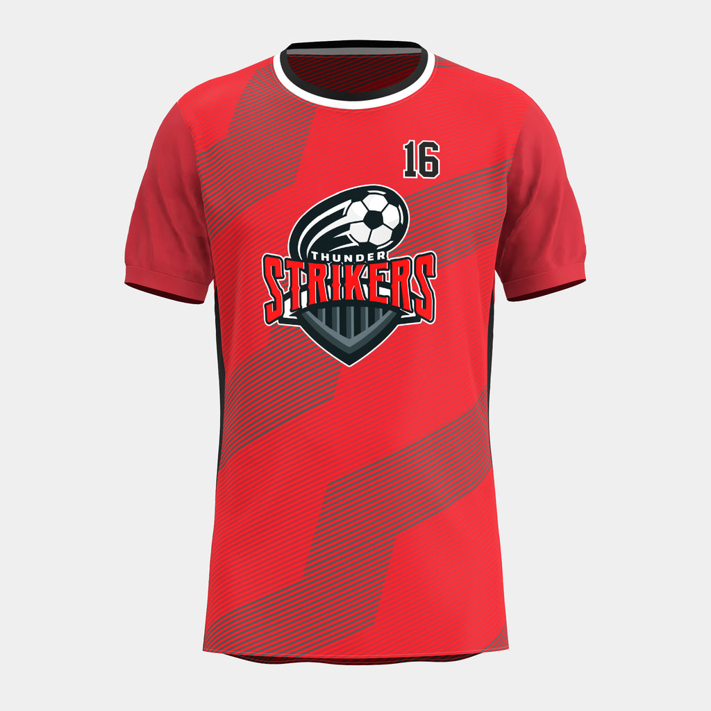 Thunder Strikers Soccer Shirt by Kit Designer Pro