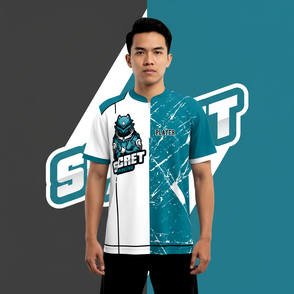 Secret Gaming Chinese Collar Tee