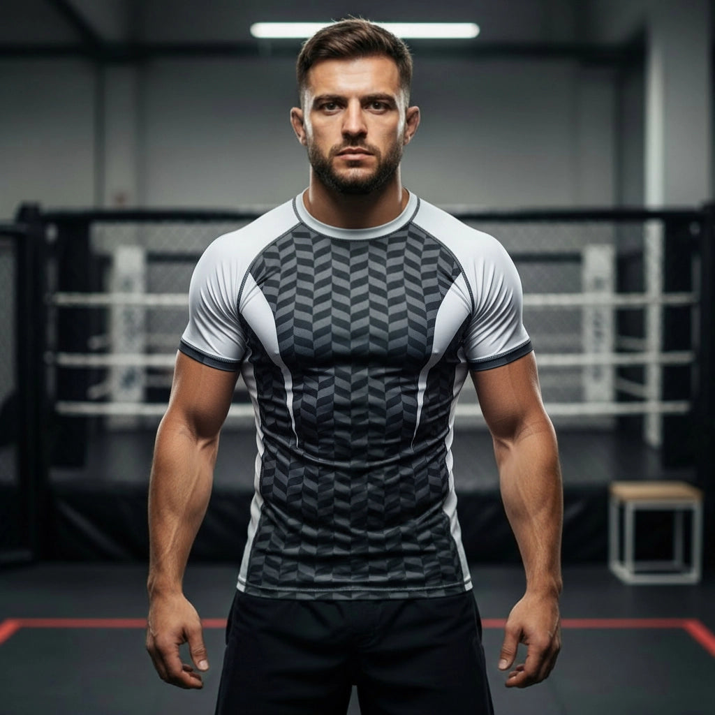 Spider Matrix Rash Guard Short Sleeve