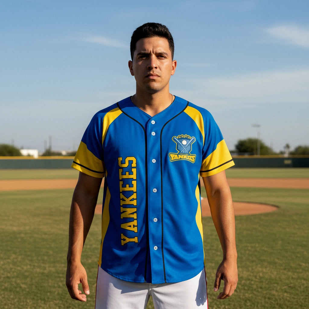 Swing Baseball Jersey with Piping