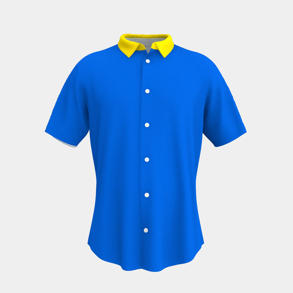 Men's Button Up Polo Shirt by Kit Designer Pro