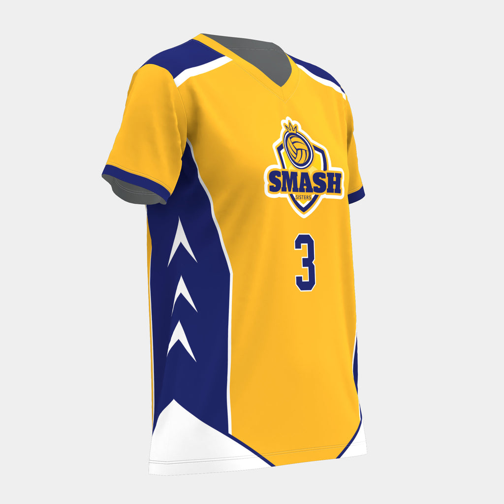 Smash Sisters Volleyball Jersey by Kit Designer Pro