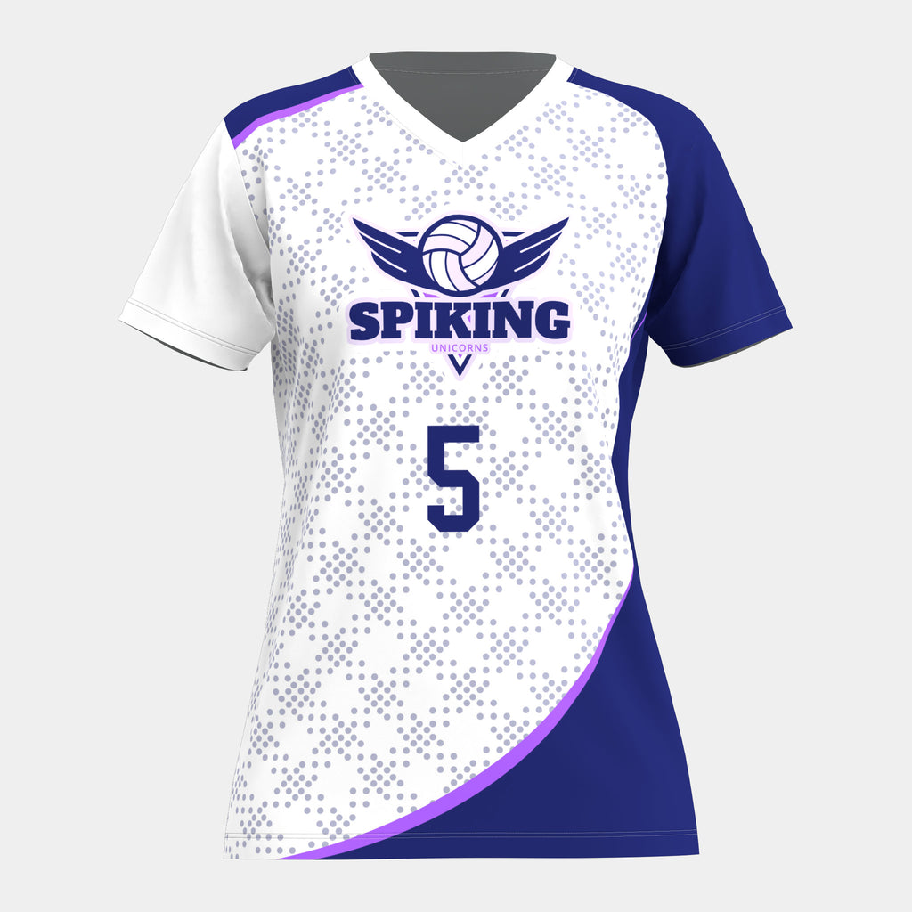 Spiking Unicorns Volleyball Jersey by Kit Designer Pro