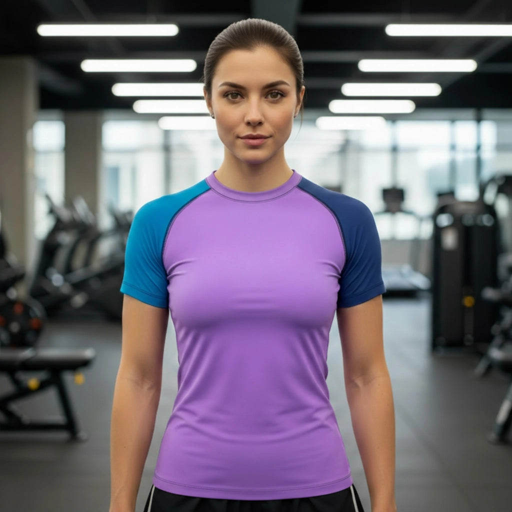 UltraVibe Women's Rash Guard Short Sleeve