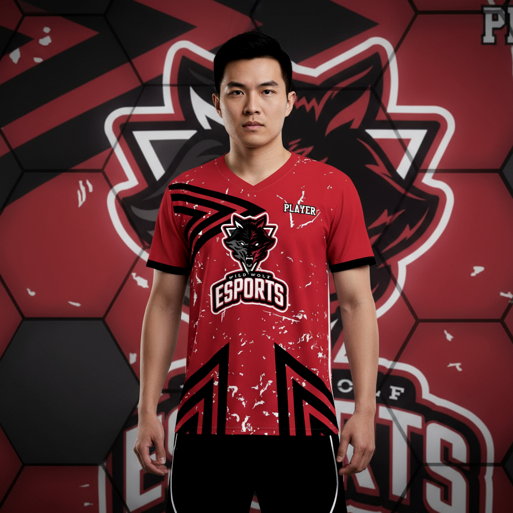 Wild Wolf Esports Overlap V-neck