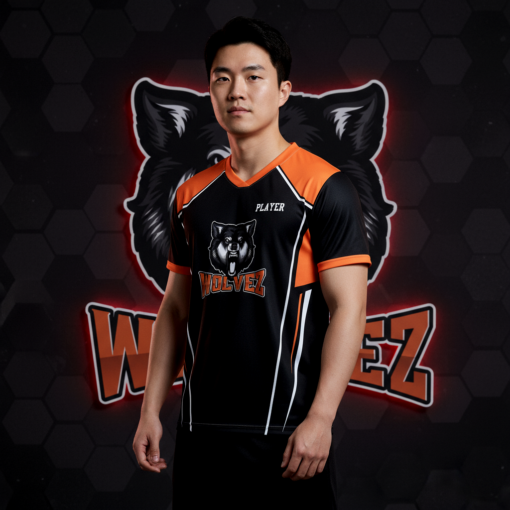 Wolvez Esports Overlap V-neck