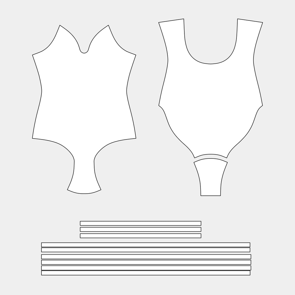 Women's Swimsuit: One-Piece Pattern (TC220-SWIMSUIT) by Kit Designer Pro