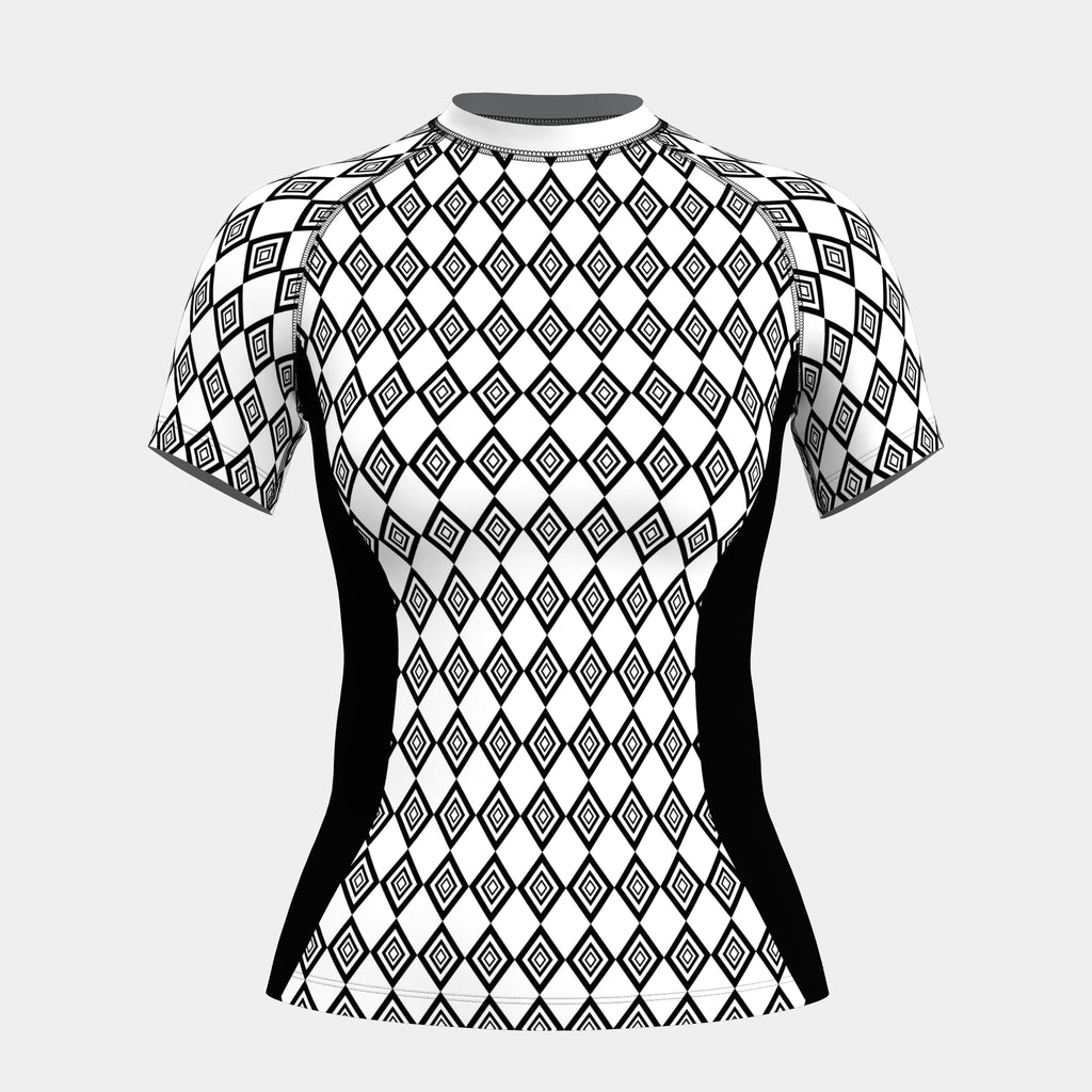 Design 18 Women's Rash Guard Short Sleeve by Kit Designer Pro