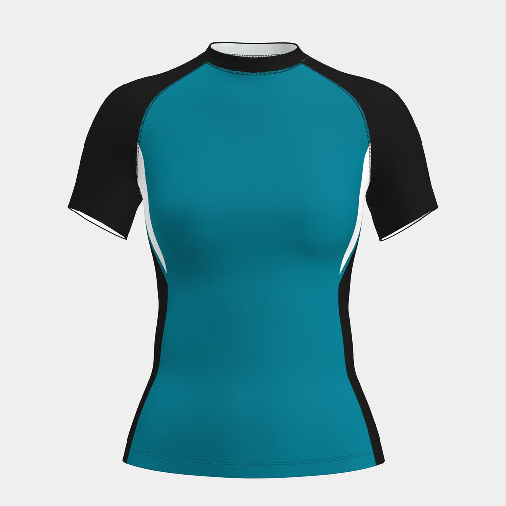 Design 10 Women's Rash Guard Short Sleeve by Kit Designer Pro