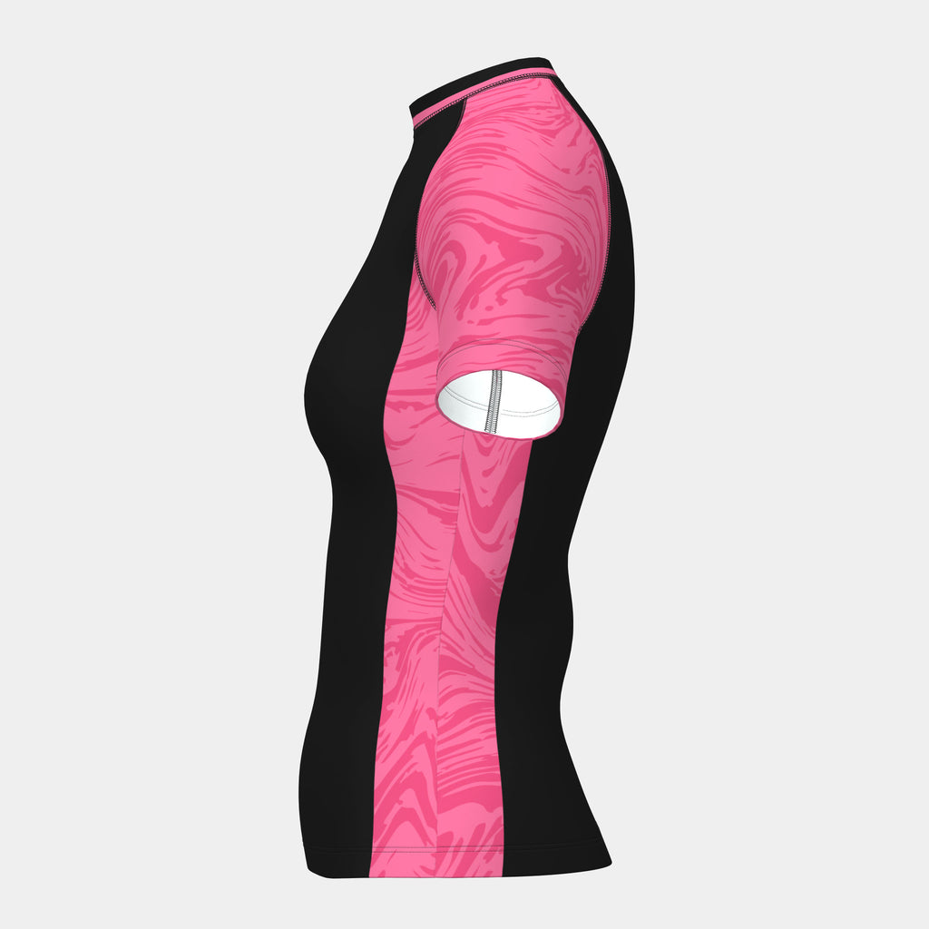 Design 2 Women's Rash Guard Short Sleeve by Kit Designer Pro
