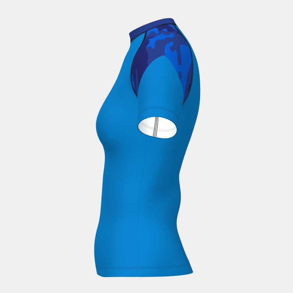 Design 4 Women's Rash Guard Short Sleeve by Kit Designer Pro