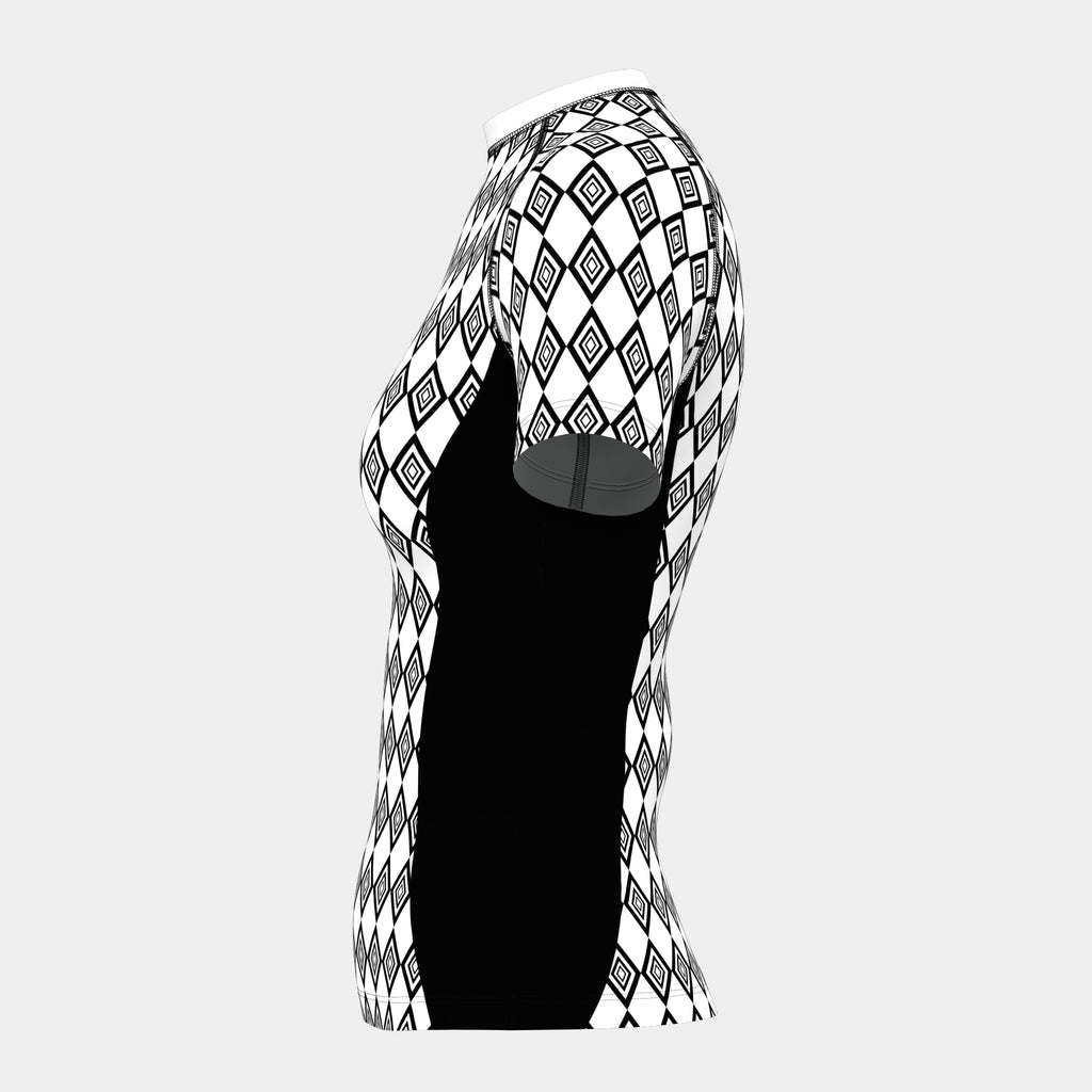 Design 18 Women's Rash Guard Short Sleeve by Kit Designer Pro