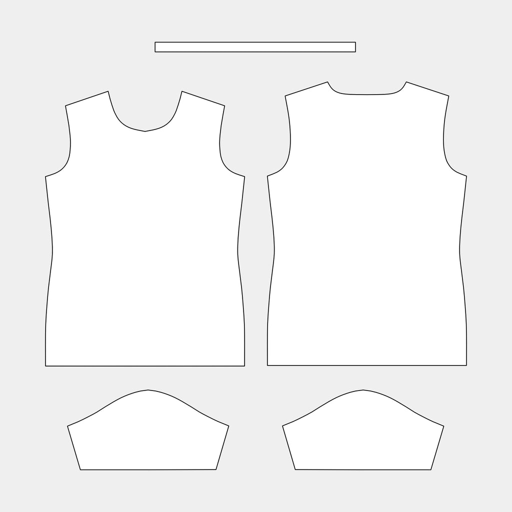 Women's T-shirt: Round Neck Pattern (LCN-1U) by Kit Designer Pro