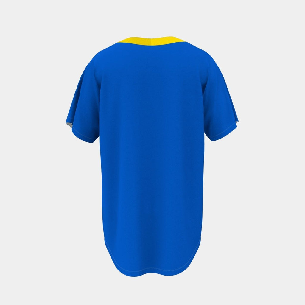 Adult 2 - button Baseball Jersey Curved Bottom Hem - Kit Designer