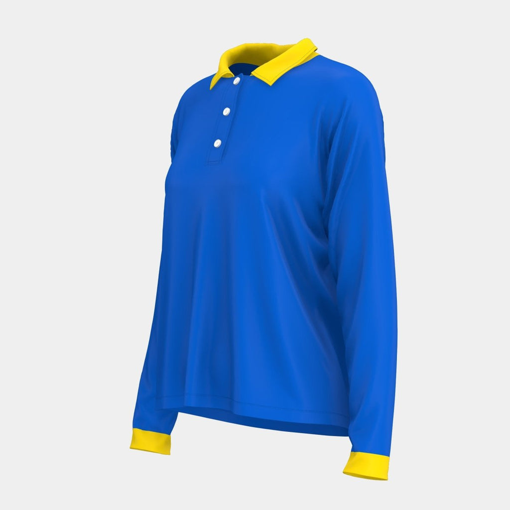 Adult Cut & Sew Set In Polo Long Sleeve - Kit Designer