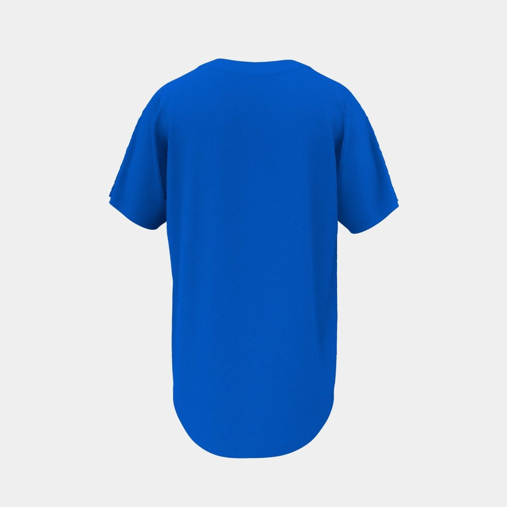Adult Full Button Baseball Jersey Curved Bottom Hem - Kit Designer