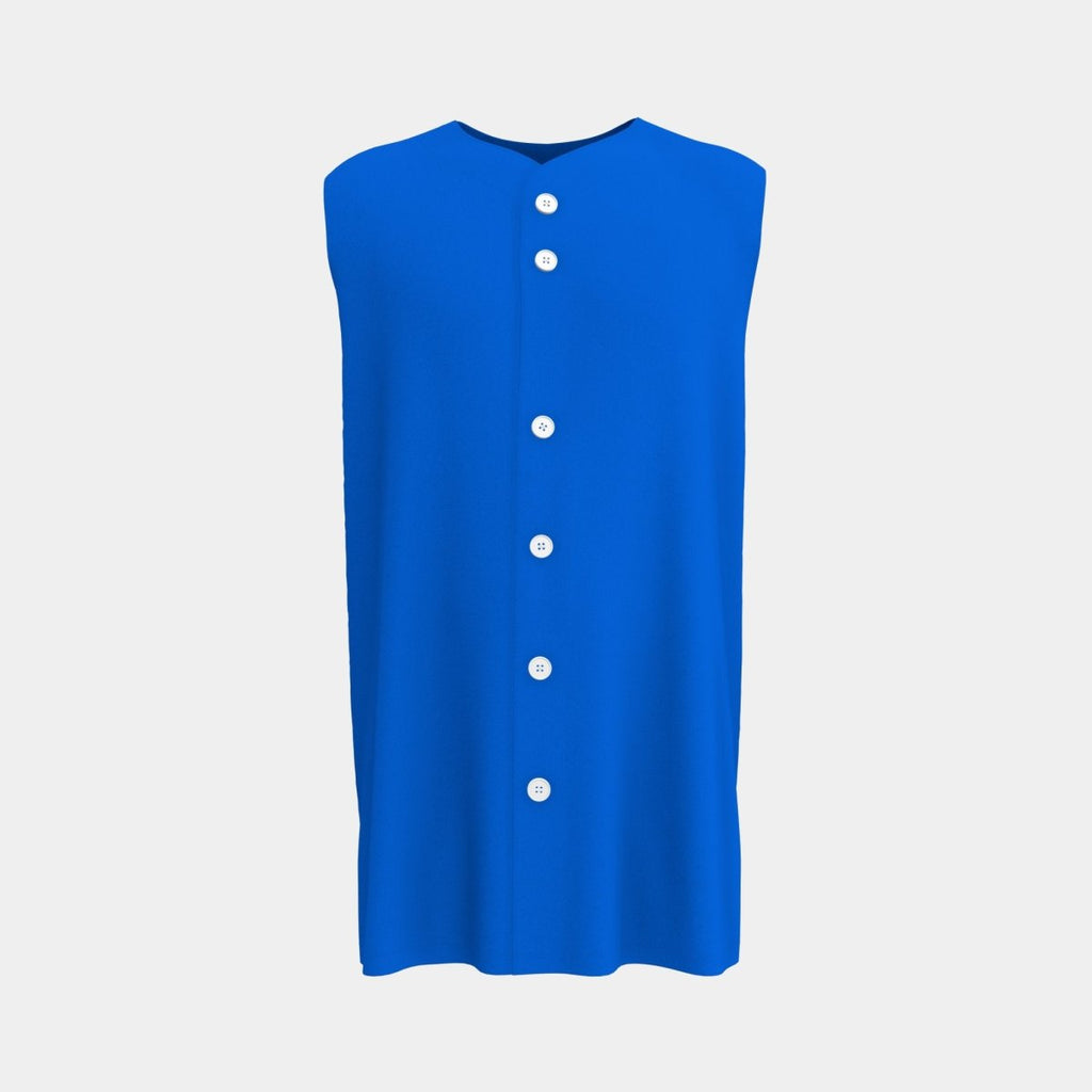 Adult Full Button Sleeveless Baseball Jersey - Kit Designer
