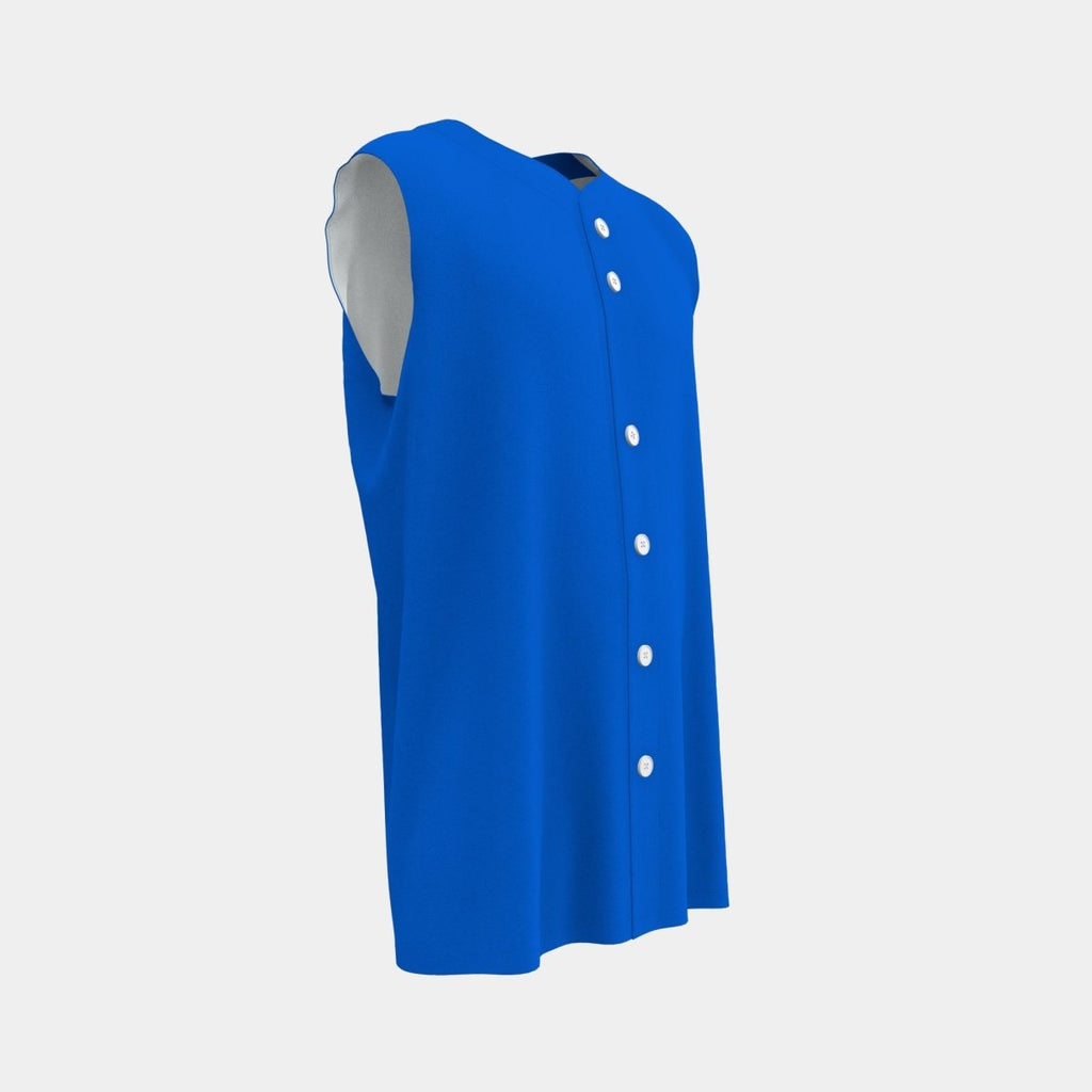 Adult Full Button Sleeveless Baseball Jersey - Kit Designer