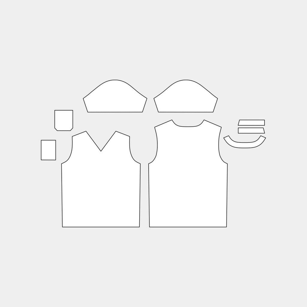 Adult Medical Modern V - Neck Scrub Top (MST - 077) - Kit Designer