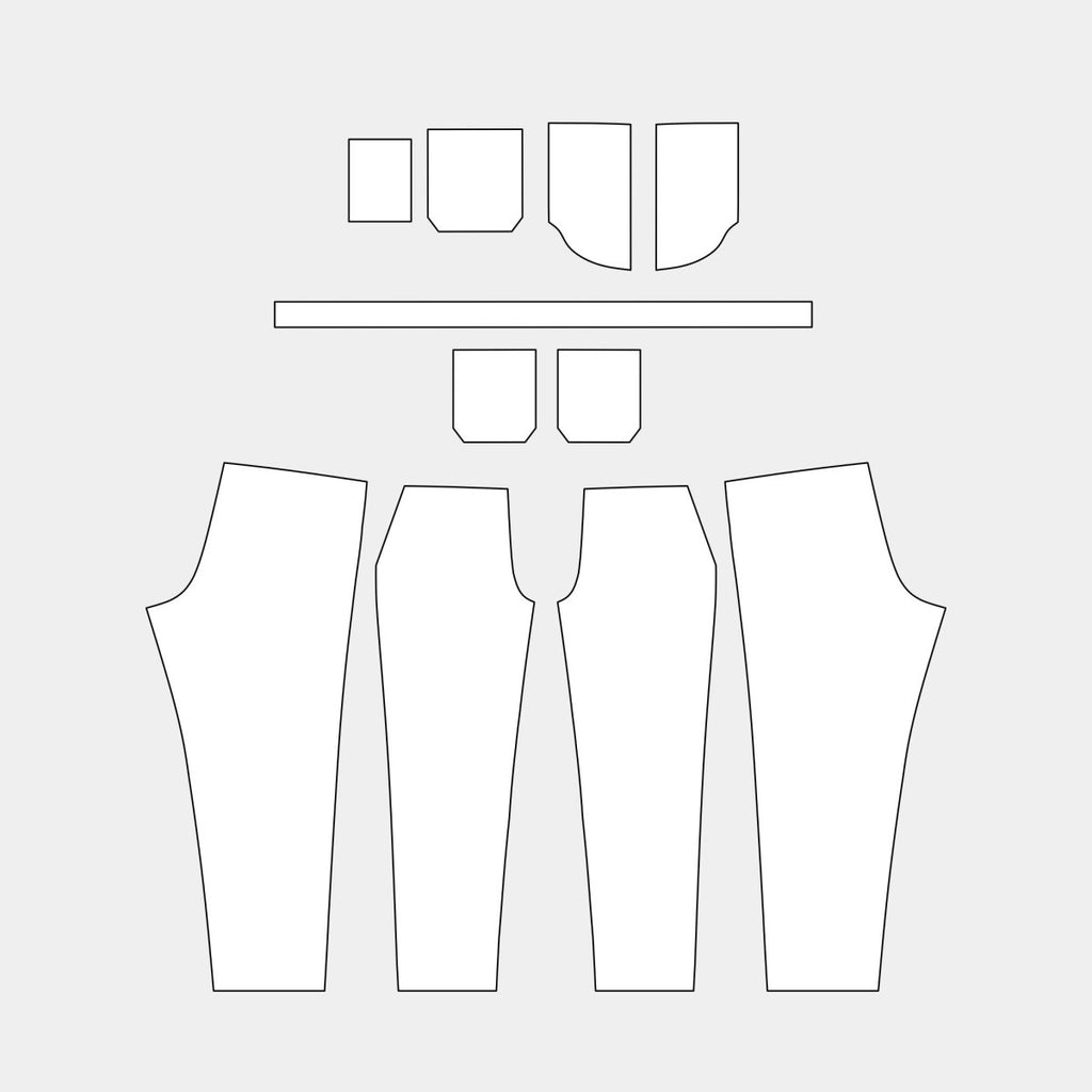 Adult Medical Scrub Pants - Slim Fit (MSP - 077) - Kit Designer