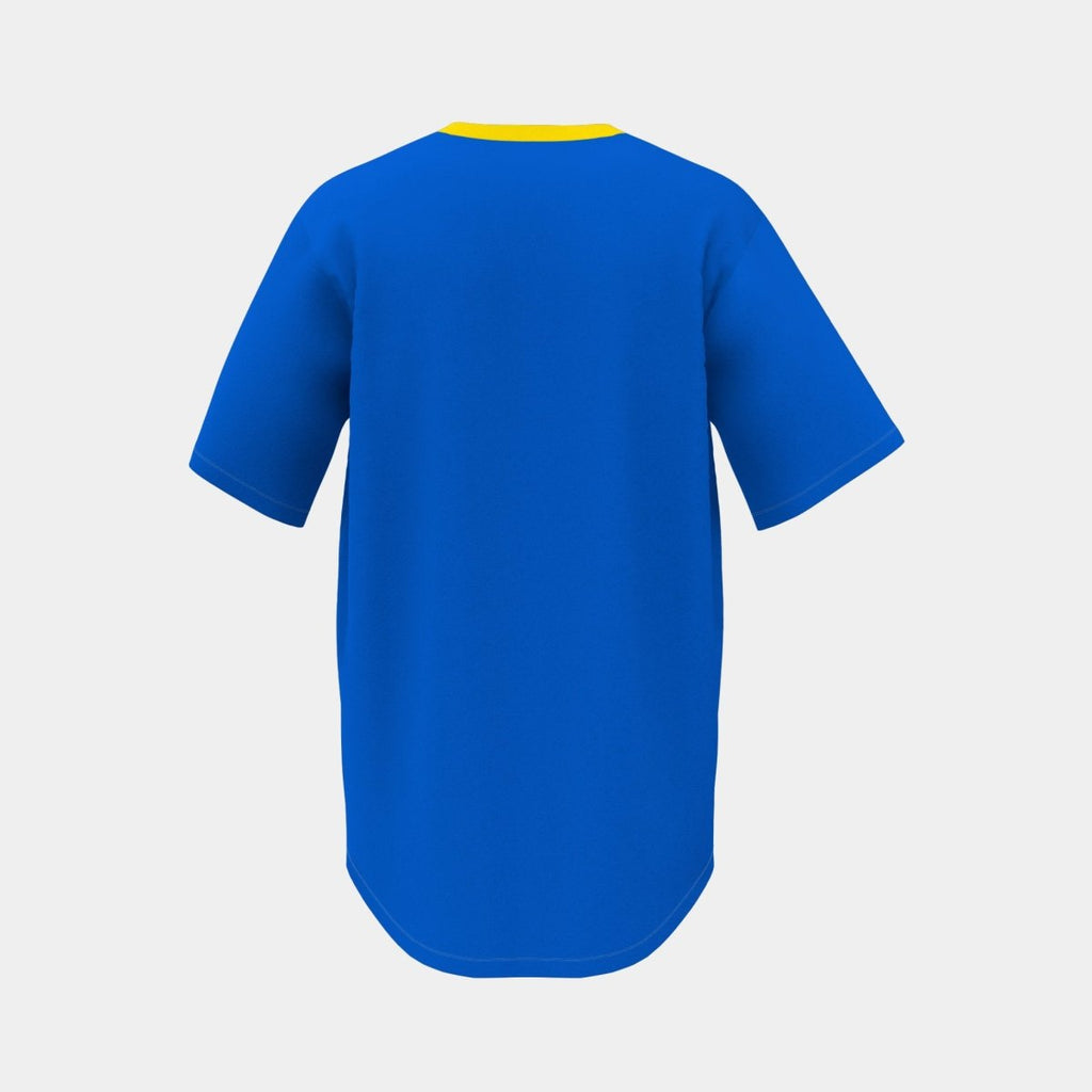 Adult V - Neck Baseball Jersey Curved Bottom Hem - Kit Designer