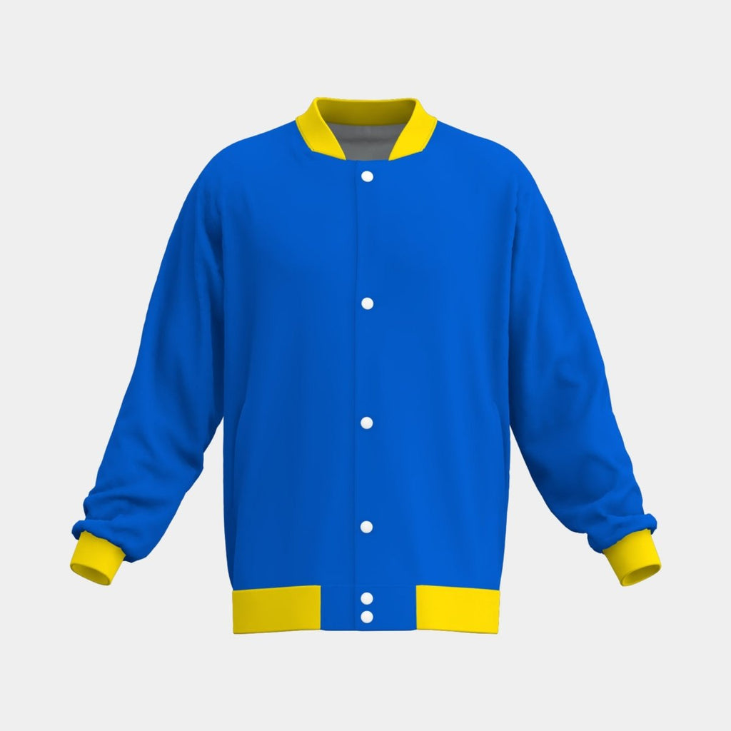 Adult Varsity Jacket with Knitting, Waistband and Cuffs - Kit Designer