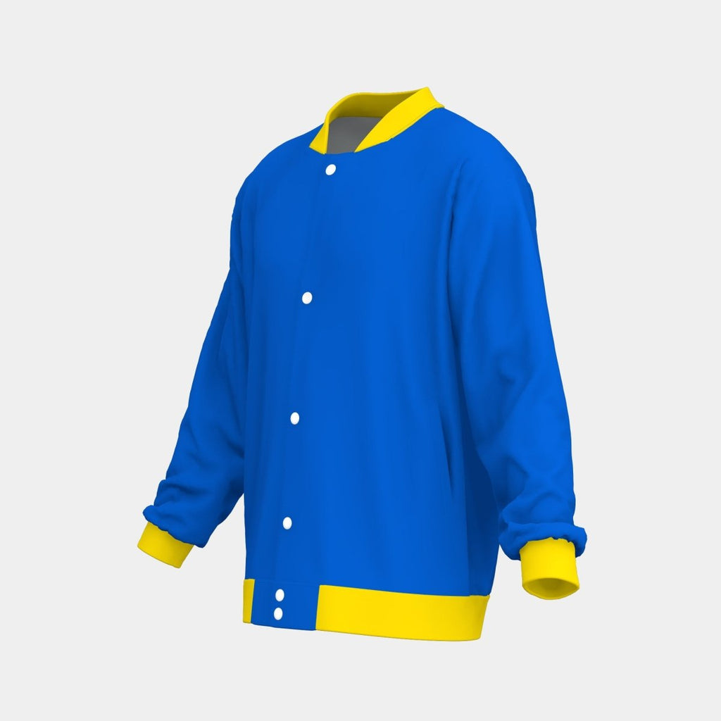 Adult Varsity Jacket with Knitting, Waistband and Cuffs - Kit Designer