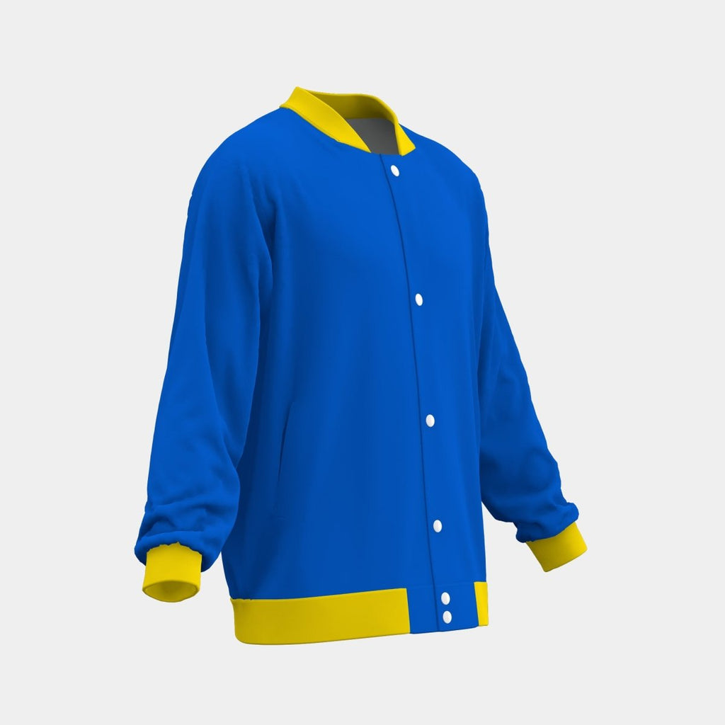 Adult Varsity Jacket with Knitting, Waistband and Cuffs - Kit Designer