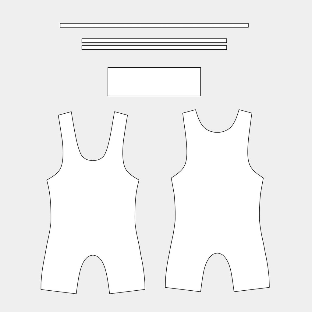 Boys Wrestling Singlet with Silicon Tape (YWS - 001) - Kit Designer