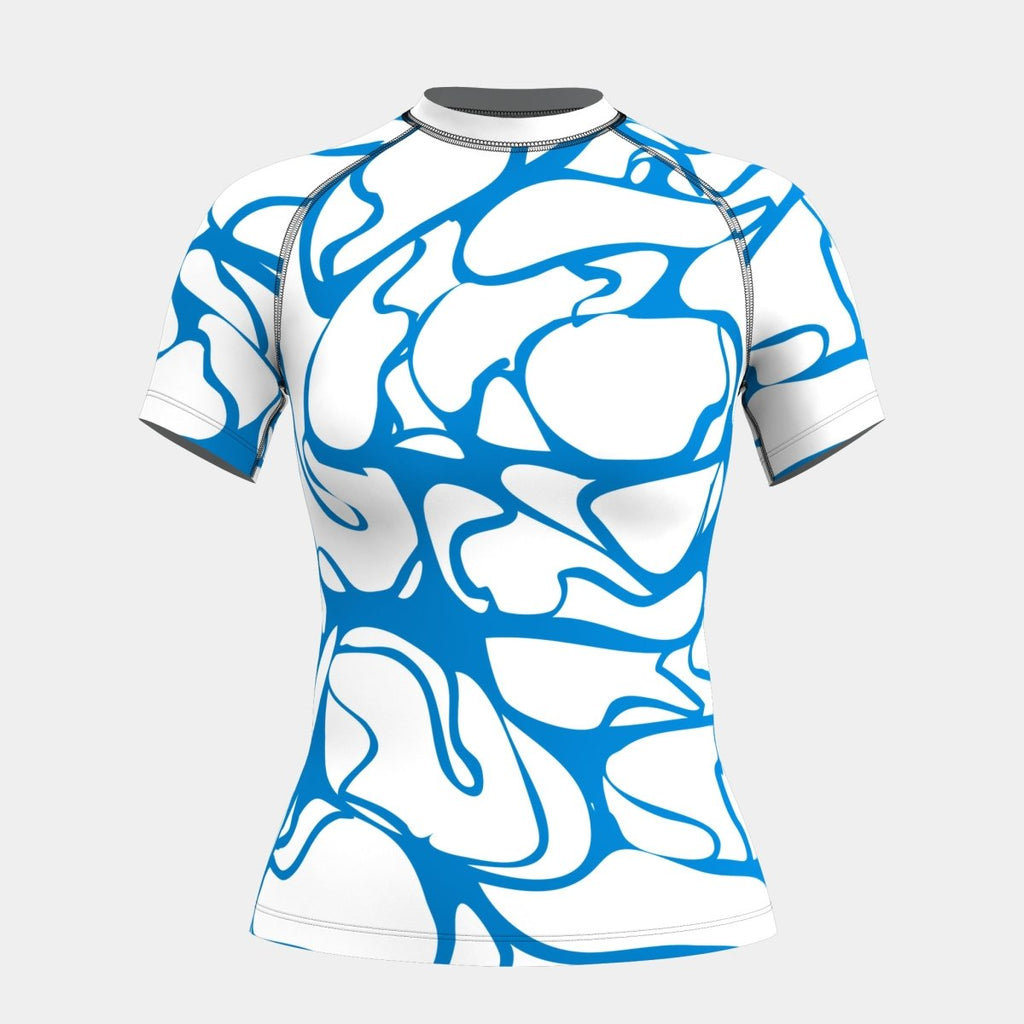 Design 12 Women's Rash Guard Short Sleeve - Kit Designer