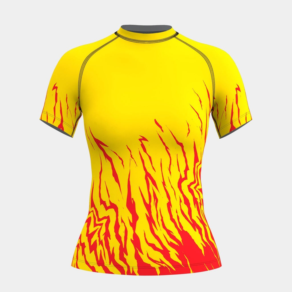 Design 13 Women's Rash Guard Short Sleeve - Kit Designer