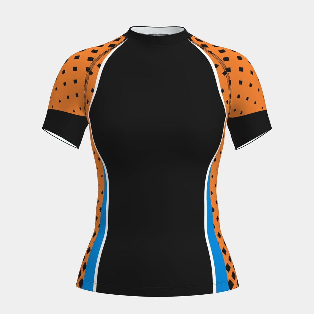 Design 6 Women's Rash Guard Short Sleeve - Kit Designer